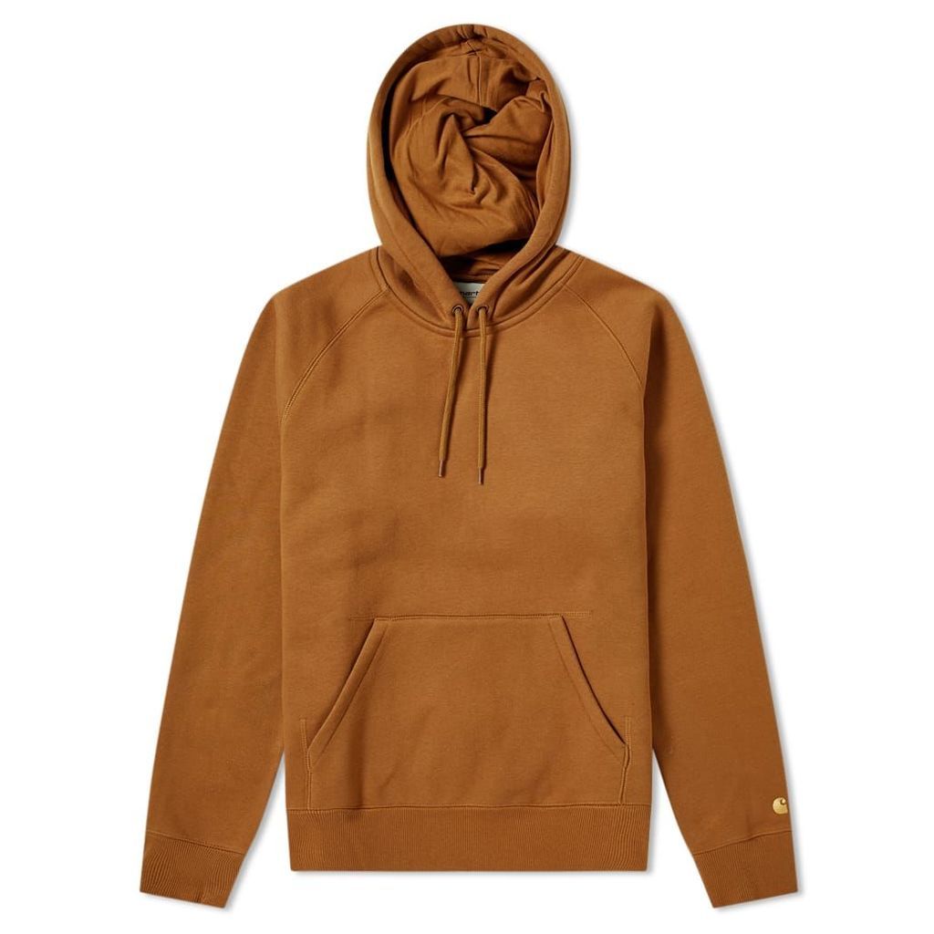 Carhartt Hooded Chase Sweat Hamilton Brown & Gold