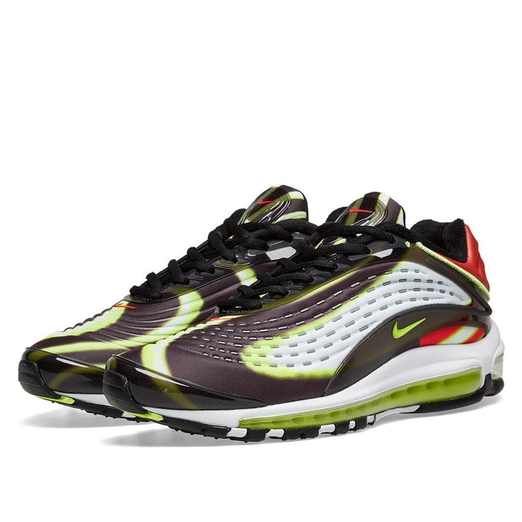 Nike Air Max Deluxe Black, Volt, Red & White