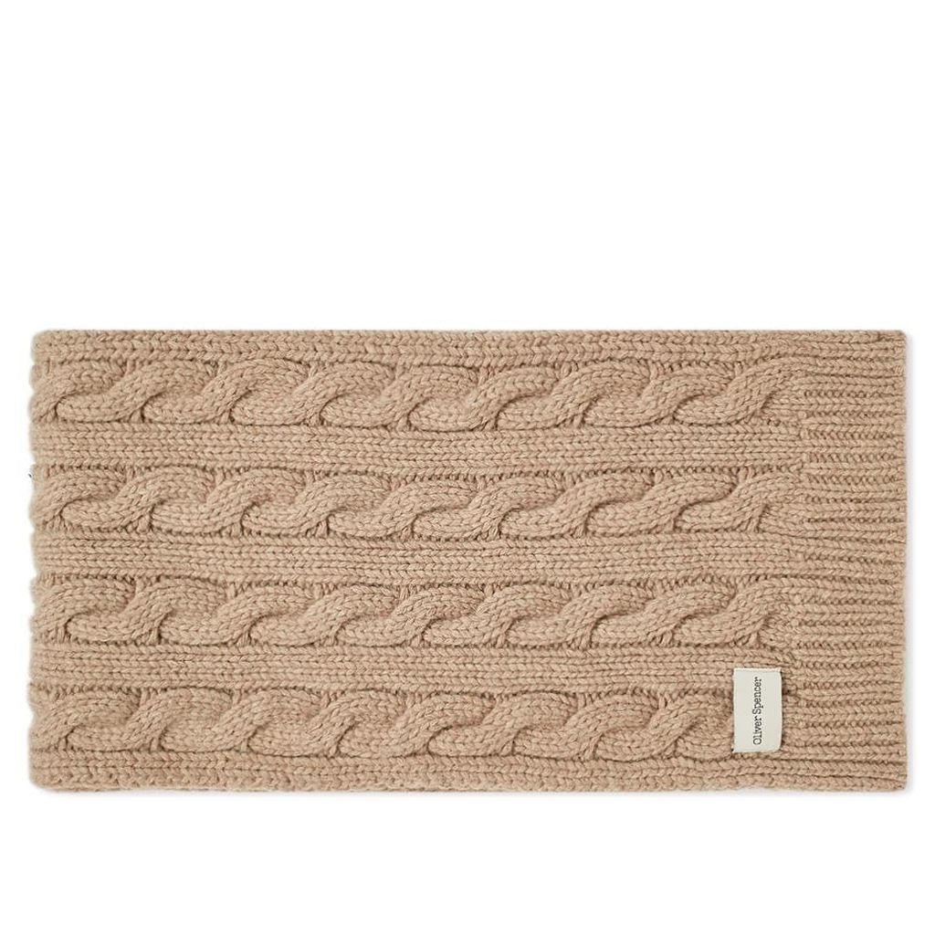 Oliver Spencer Arbury Scarf Cable Oatmeal