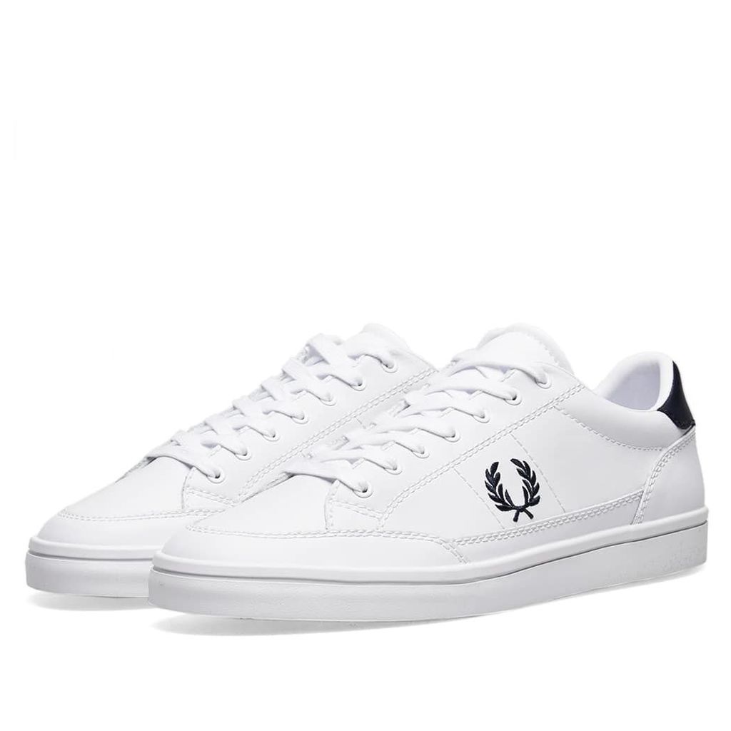 Fred Perry Deuce Leather Sneaker White & Navy