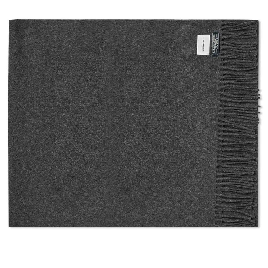 Norse Projects Silas Woven Scarf Charcoal Melange