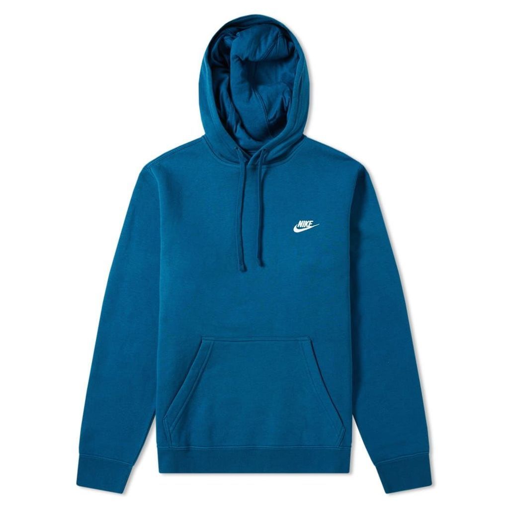 Nike Club Pullover Hoody Blue Force & White