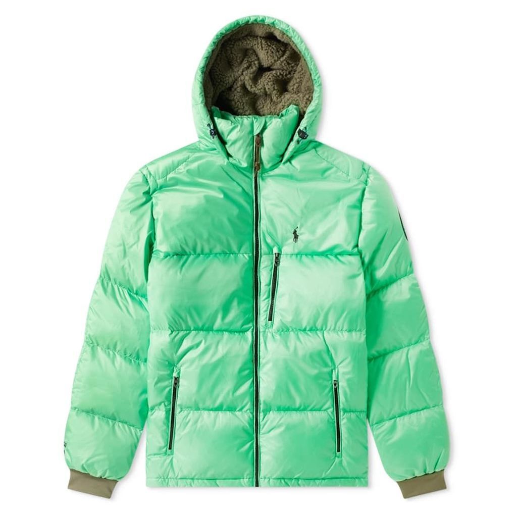 Polo Ralph Lauren Hooded Down Jacket Neon Green
