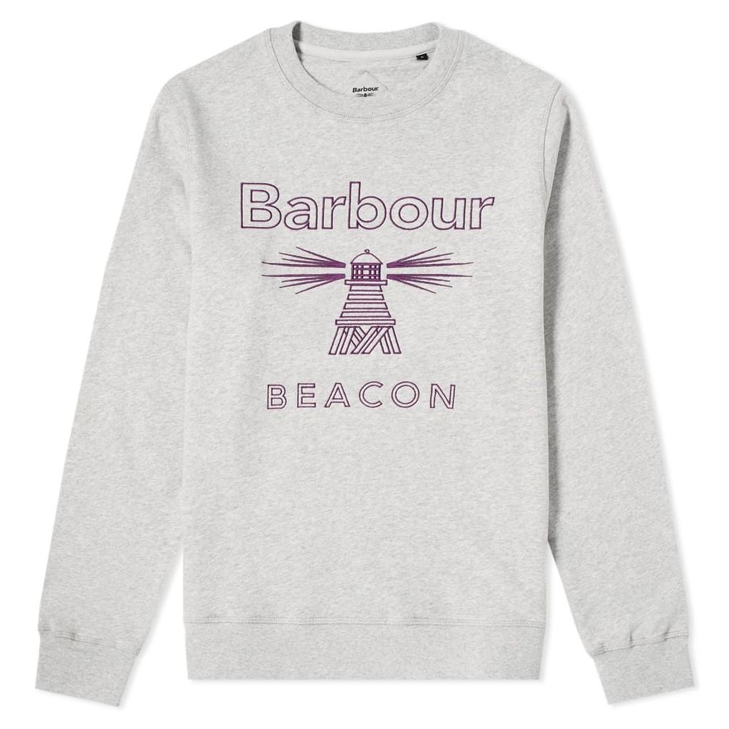 Barbour Beacon Stitch Crew Sweat Grey Marl