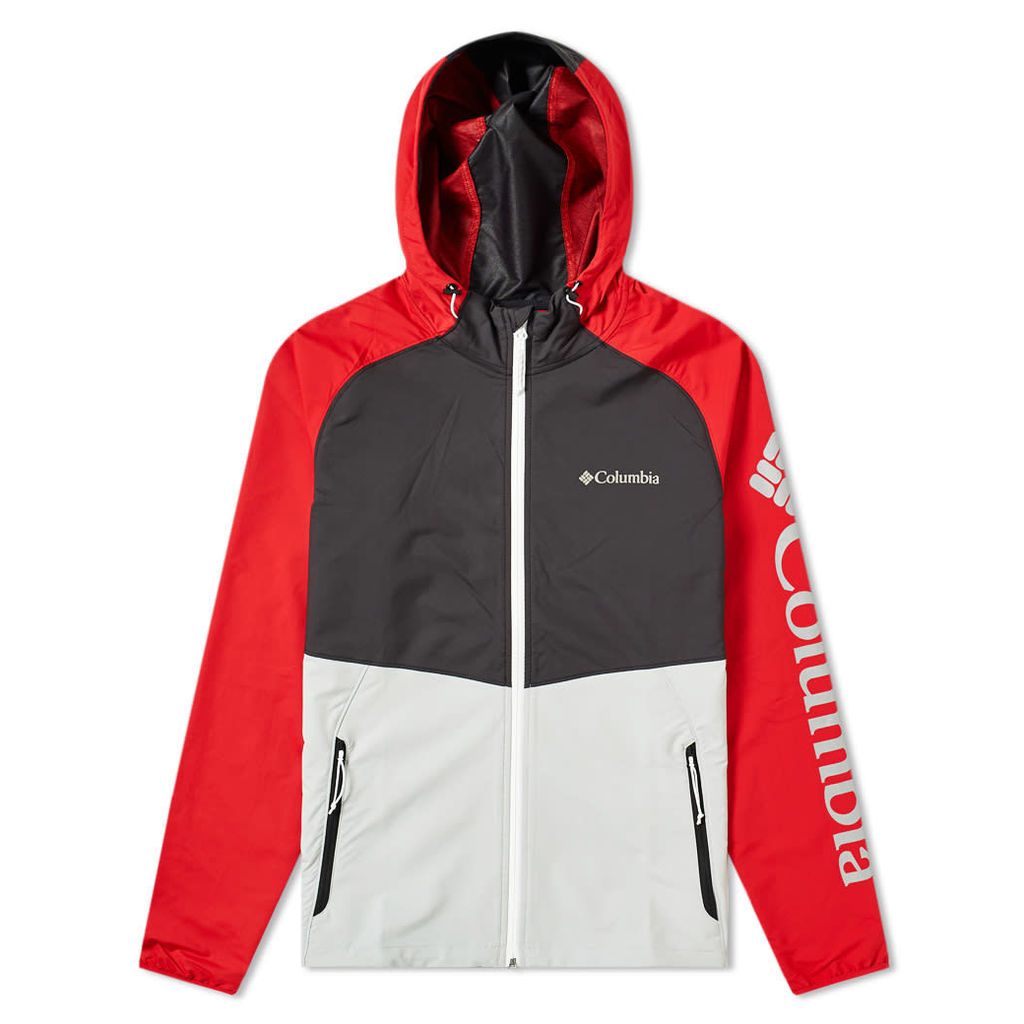 Columbia Panther Creek Soft Shell Jacket Grey, Black, Red & White