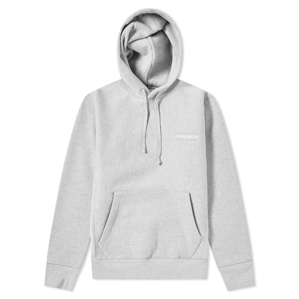 Know Wave Up By Three Hoody Heather Grey