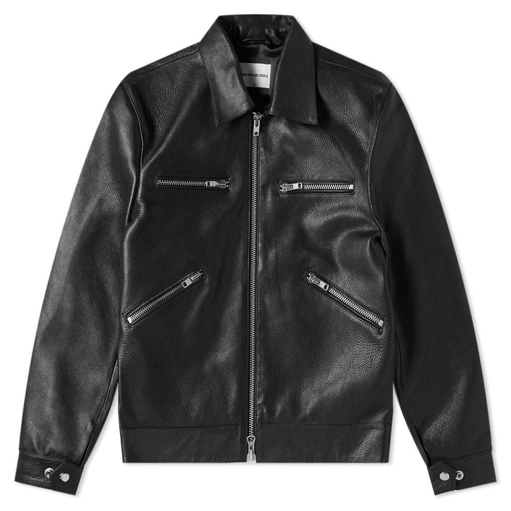 MKI Leather Rider Jacket Black