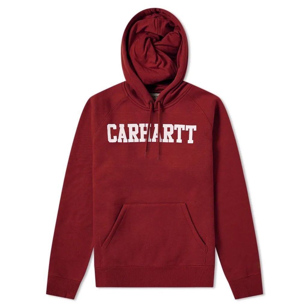 Carhartt Hooded College Sweat Cranberry & White