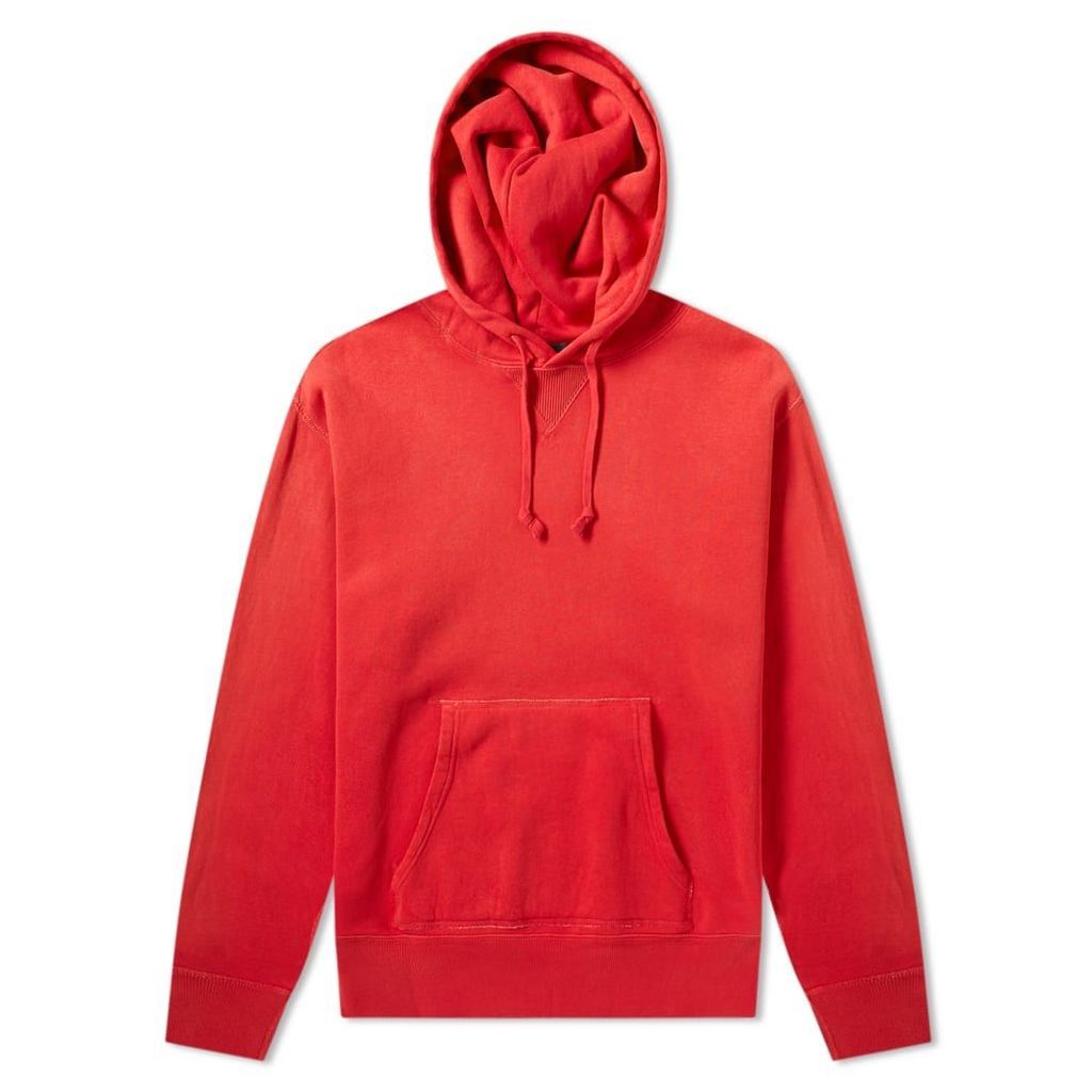 RRL Double V Pullover Hoody Americana Red