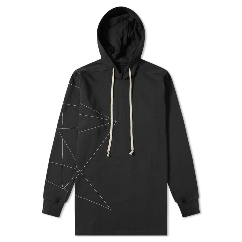 Rick Owens Embroidered Hoody Black