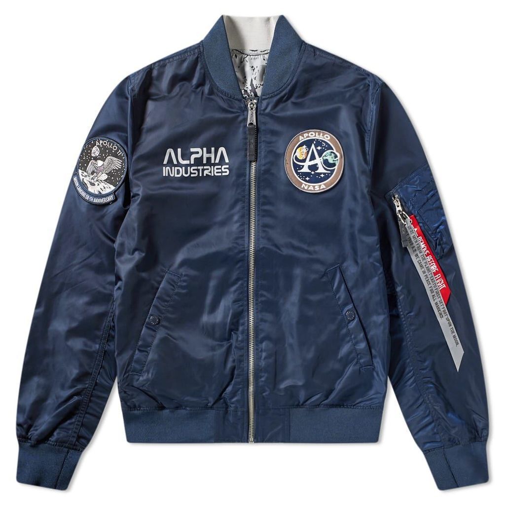 Alpha Industries MA-1 Moon Landing Reversible Jacket Replica Blue