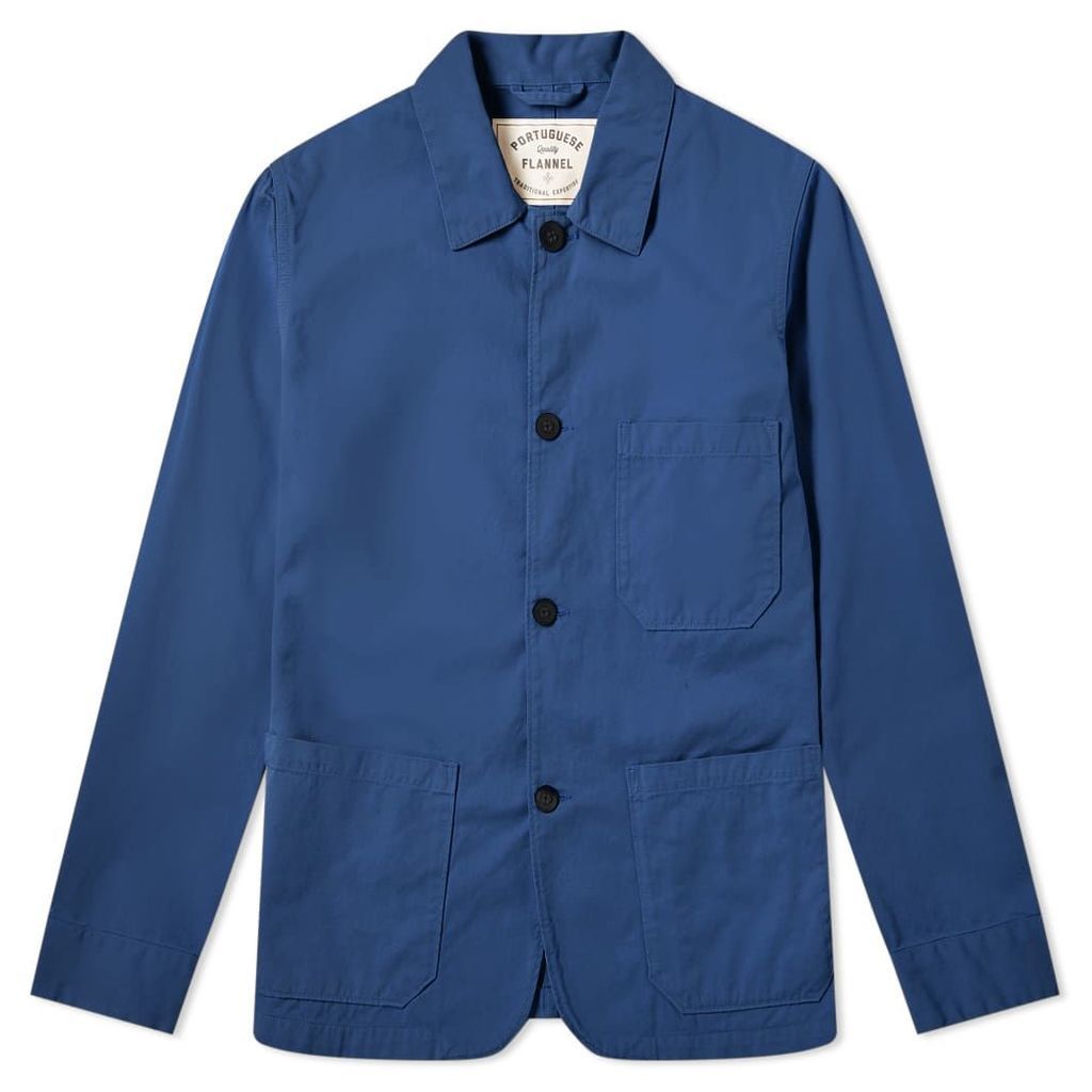 Portuguese Flannel Labura Chore Jacket Blue