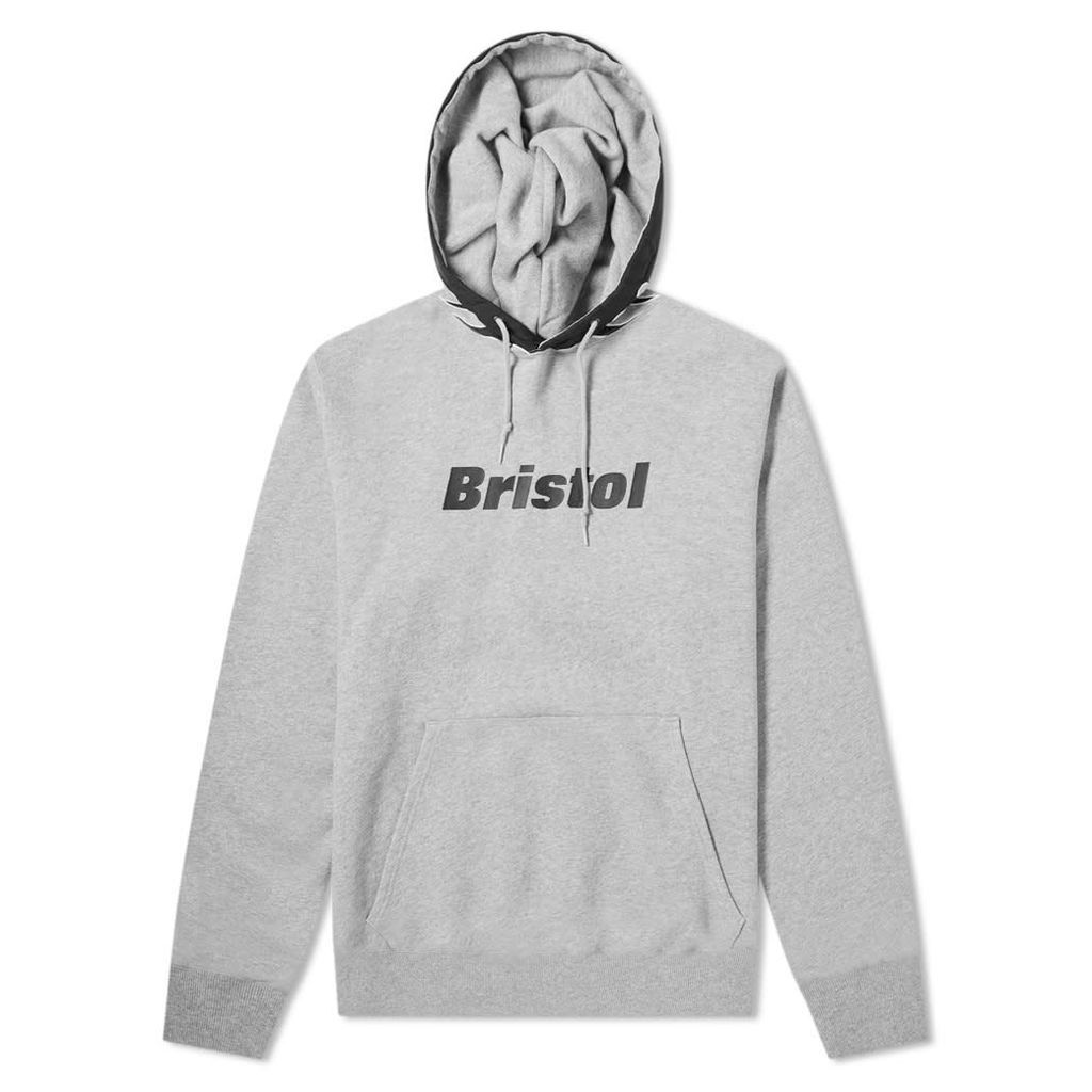 F.C. Real Bristol Fire Flame Pullover Hoody Grey