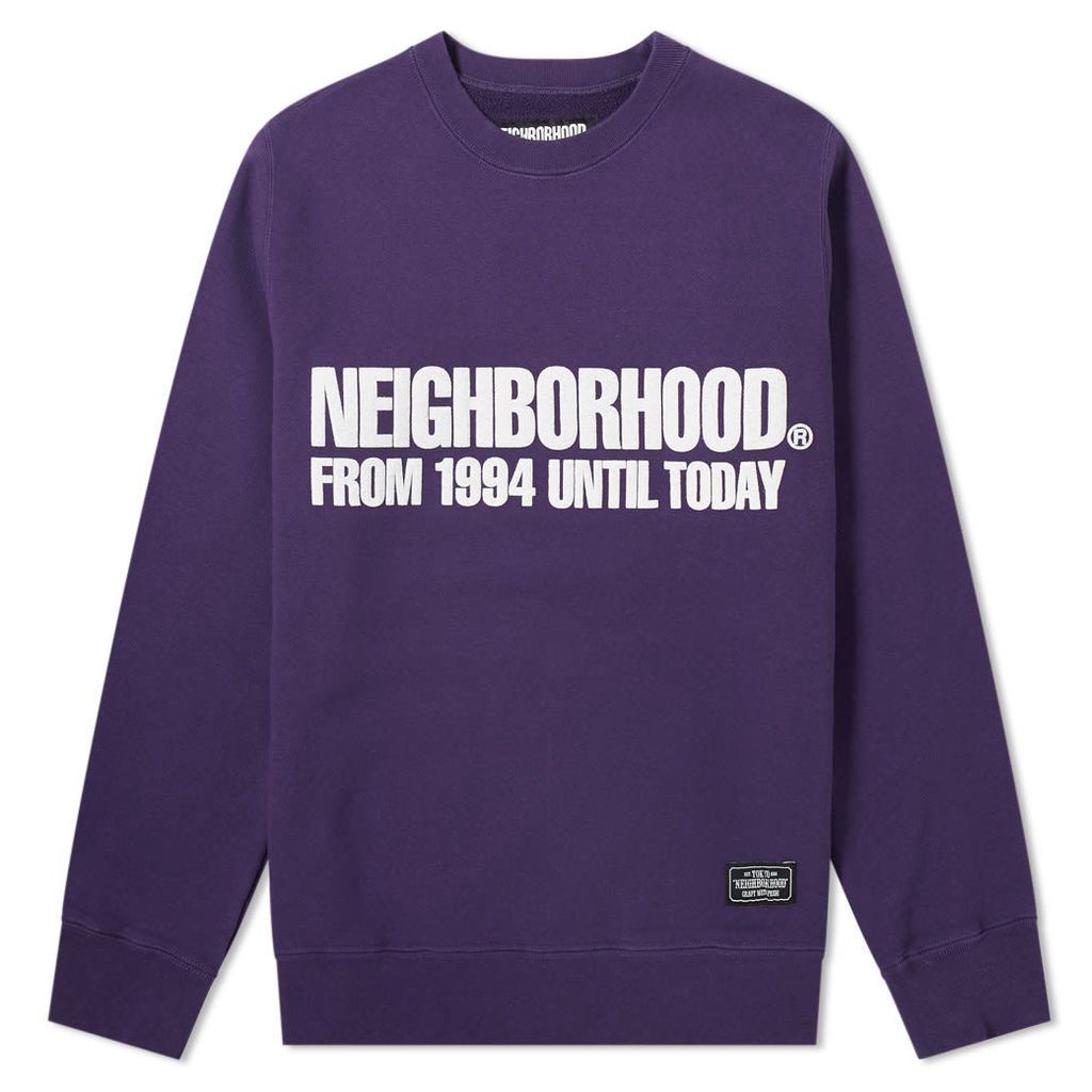Neighborhood Classic Crew Sweat Purple