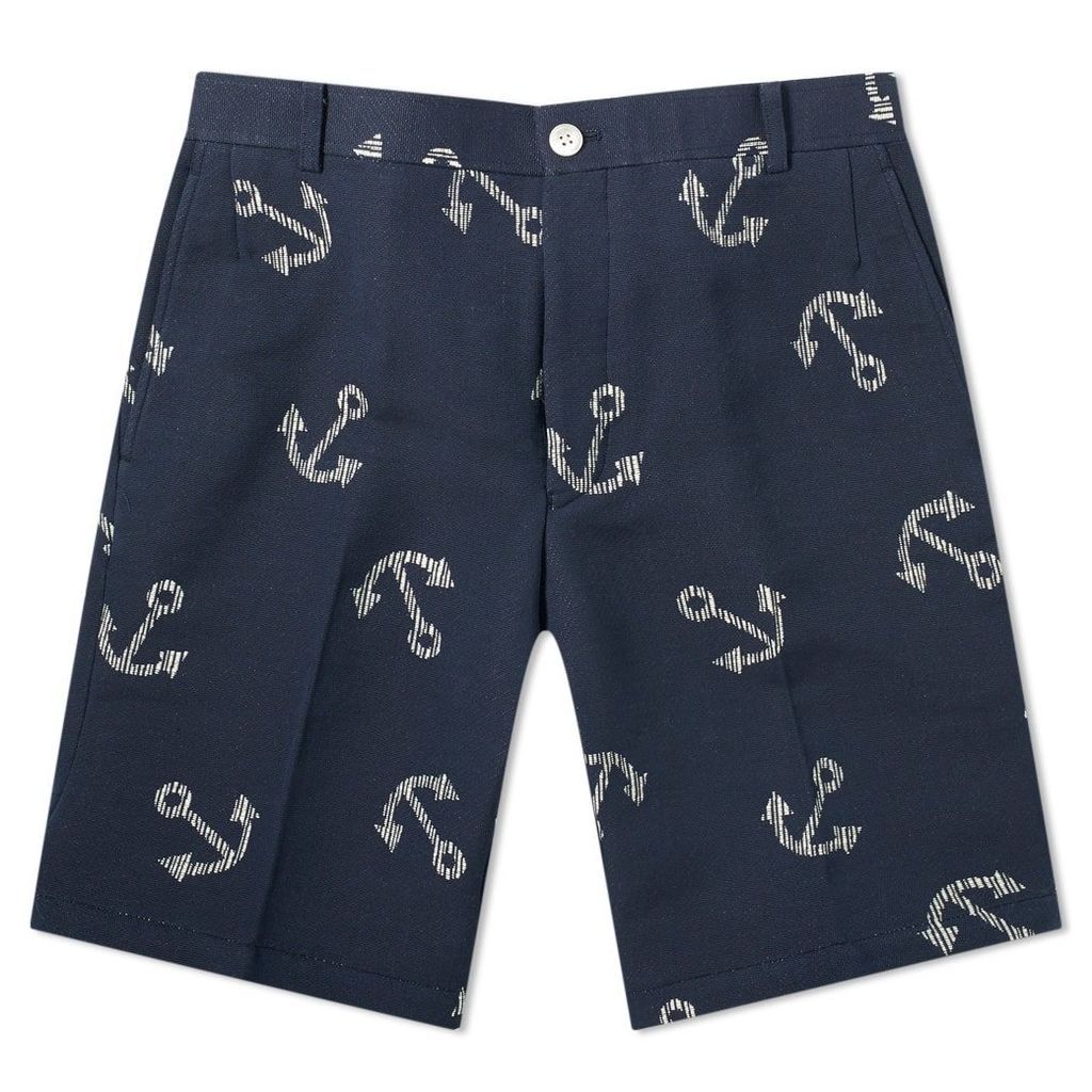 Thom Browne Unconstructed Anchor Chino Short Navy