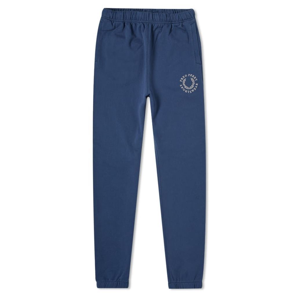 Fred Perry Embroidered Logo Sweat Pant Service Blue