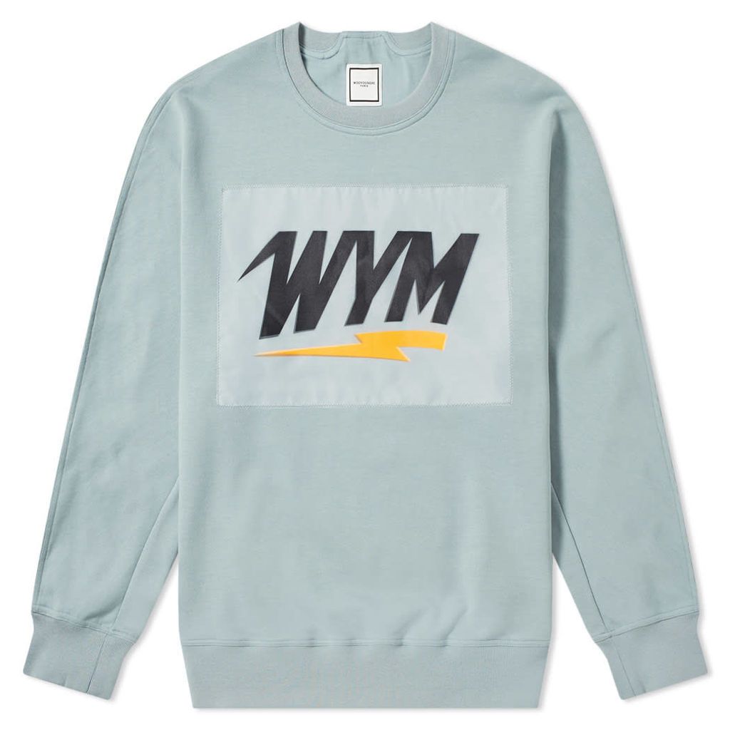 Wooyoungmi WYM Box Logo Crew Sweat Mint