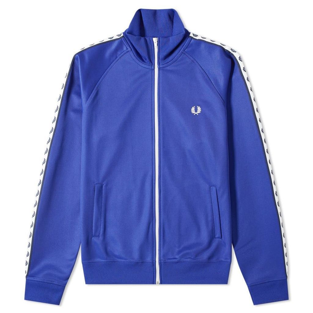 Fred Perry Authentic Taped Track Jacket Rich Blue