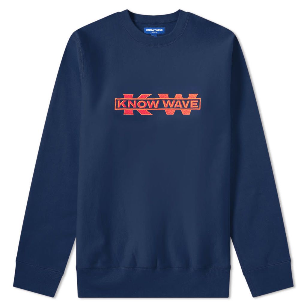 Know Wave x Black Dice Service Sector Embroidered Crew Sweat Navy