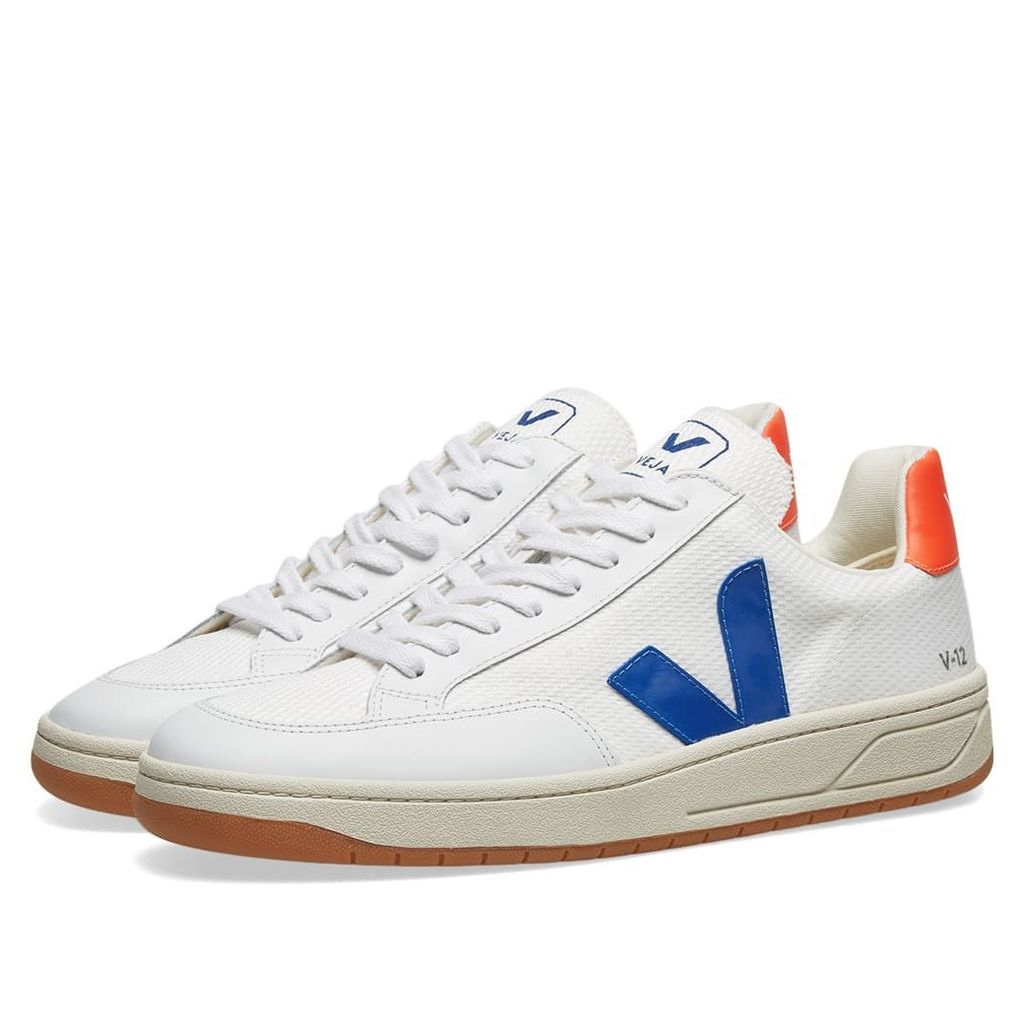 Veja V-12 Mesh Sneaker White, Red & Blue