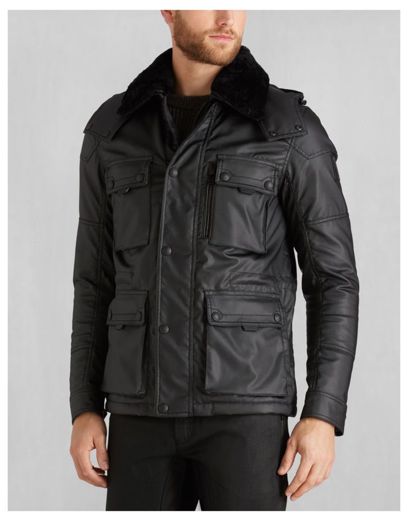 Belstaff Mountfield W/Fur Jacket Black