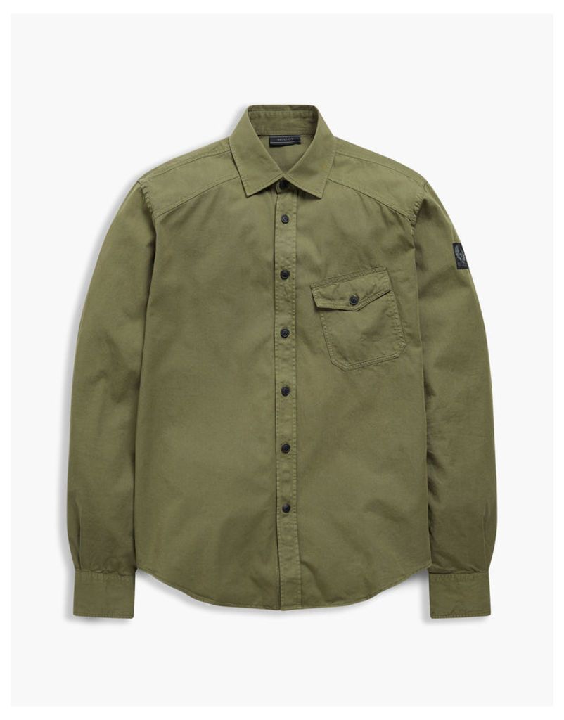 Belstaff Steadway Long Sleeve Shirt Military Green