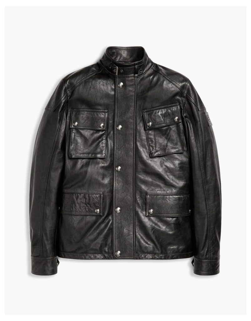 Belstaff Woodbridge Leather Jacket Black