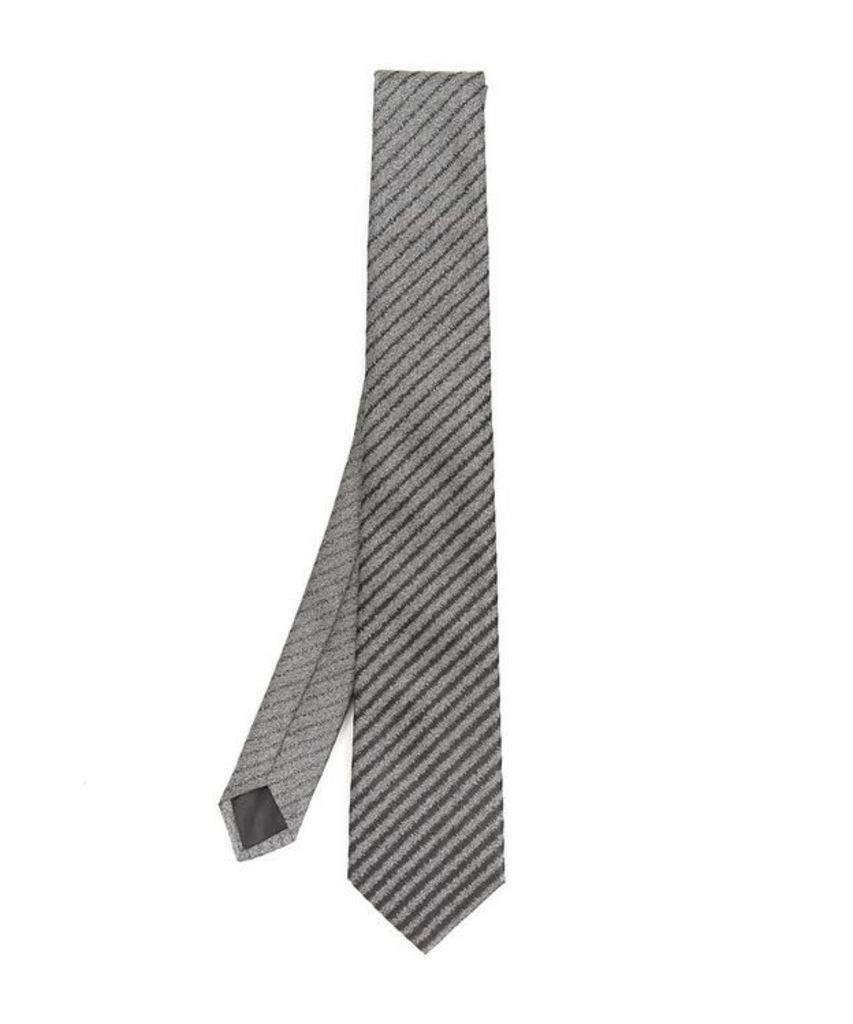 Stripe Metallic Pattern Tie