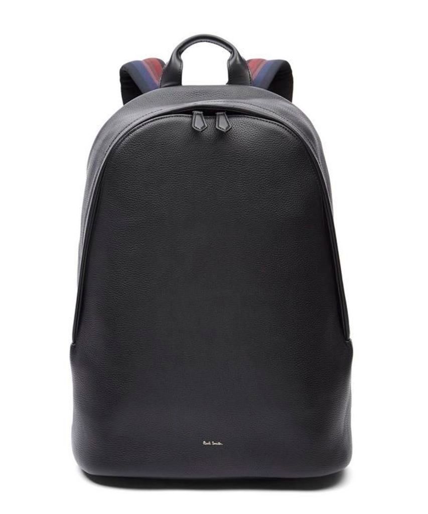 City Webbing Leather Backpack