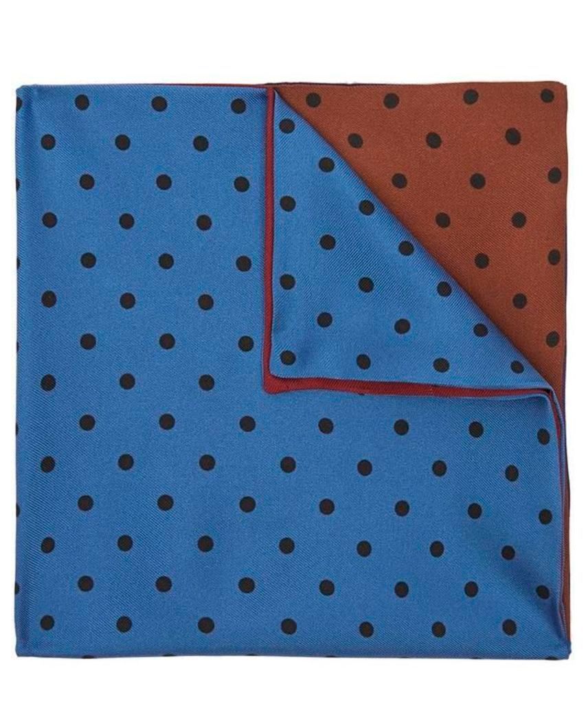 Contrast Polka Dot Pocket Square