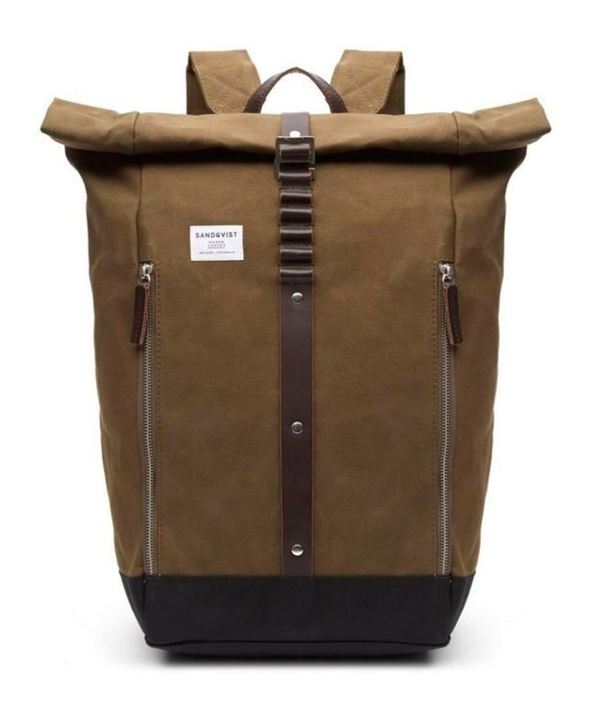 Rolf Roll-Top Waxed Canvas Backpack