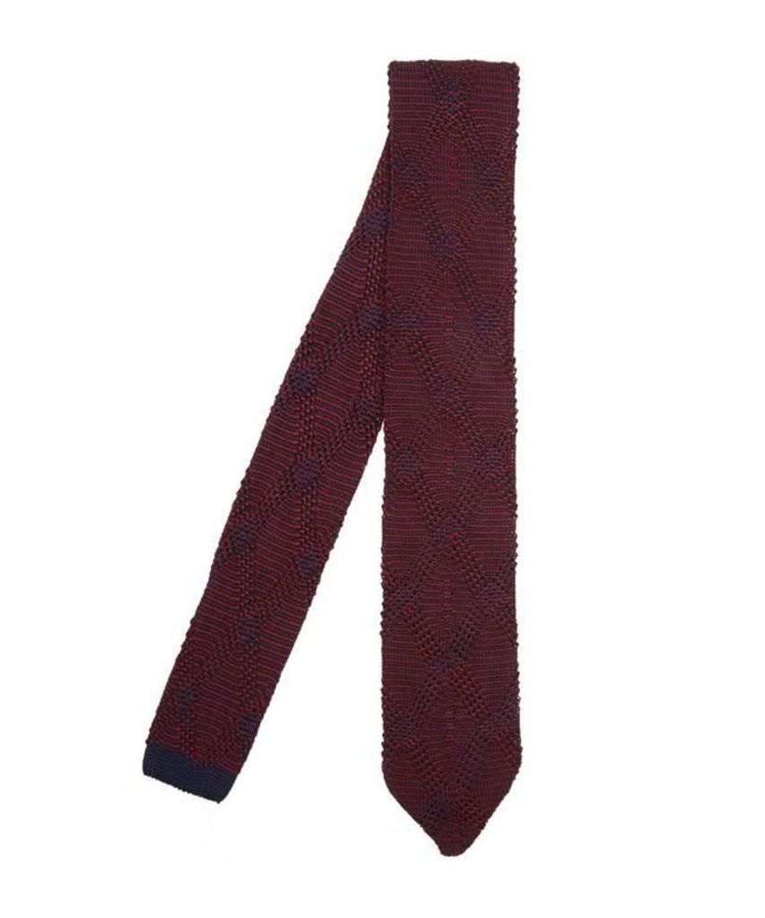 Diamond Stripe Knitted Tie