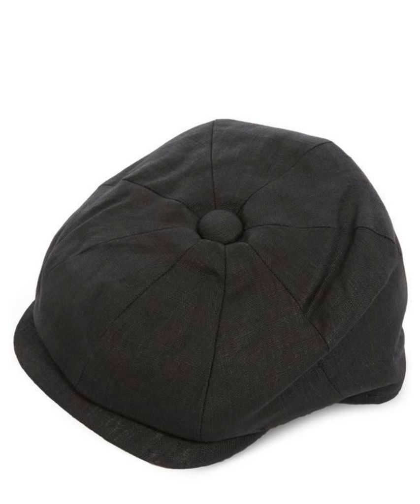 8 Piece Linen Baker Boy Hat