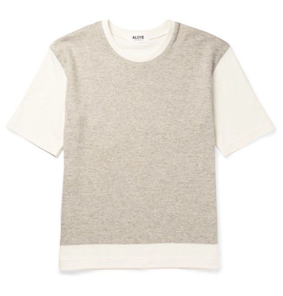 + G.f.g.s. Colour-block Knitted Cotton And Yak-blend T-shirt