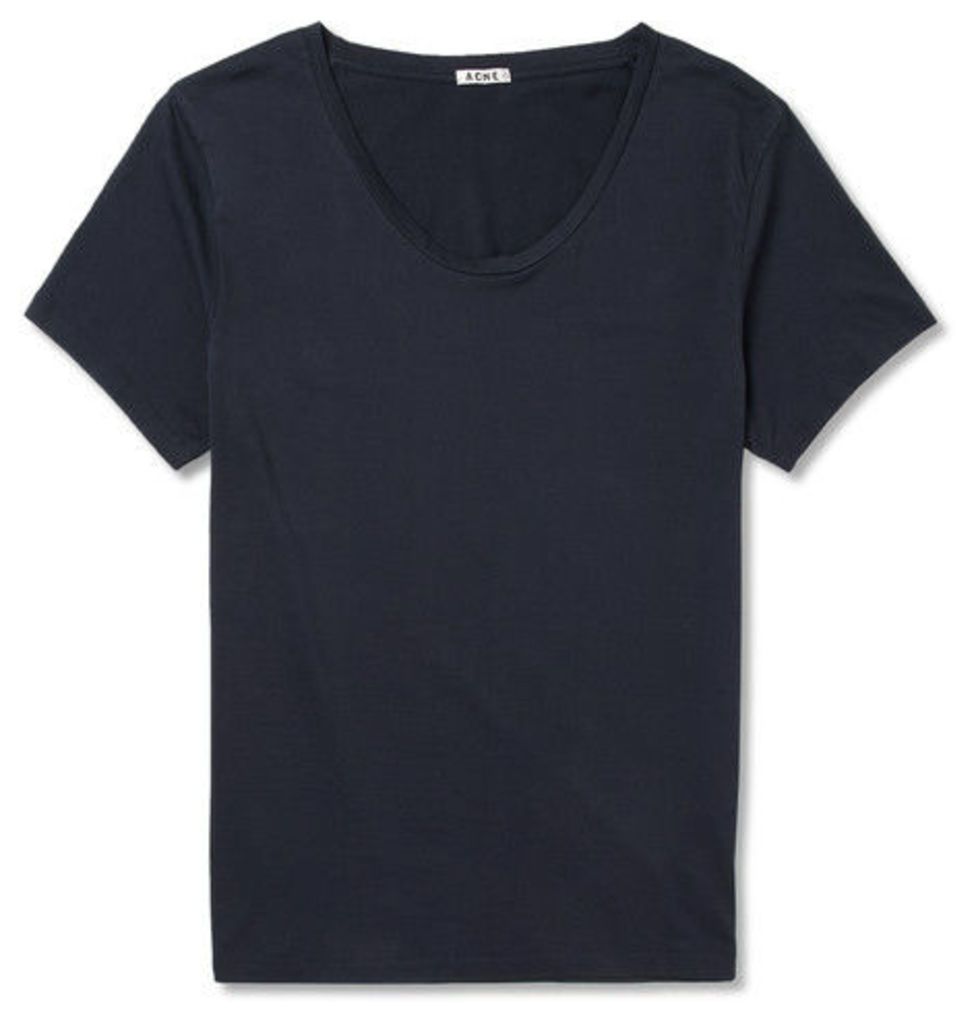 Acne Studios - Limit Cotton-jersey T-shirt - Midnight blue