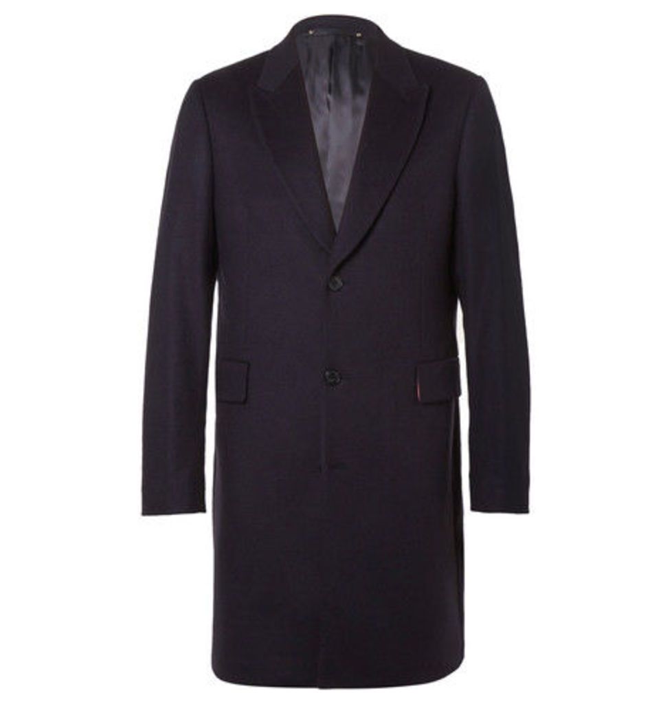 Paul Smith - Slim-fit Wool And Cashmere-blend Overcoat - Navy