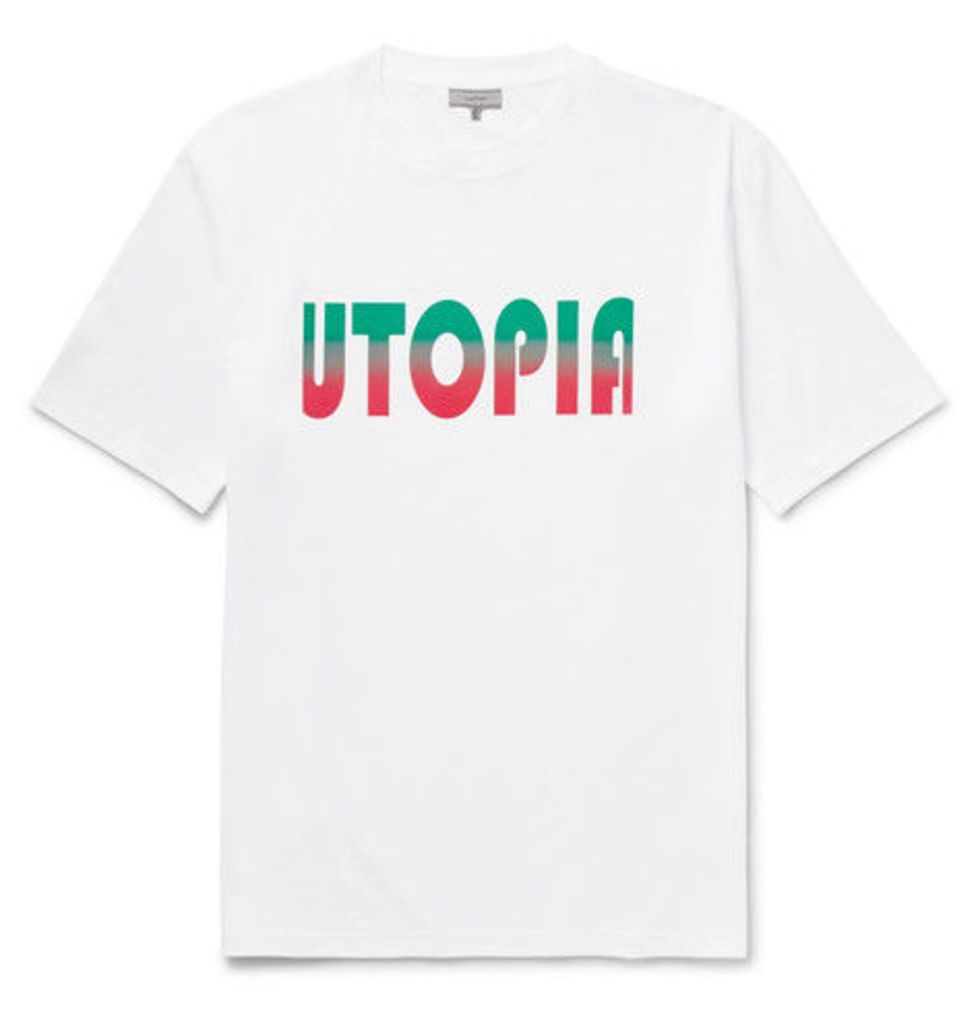 Utopia Printed Cotton-jersey T-shirt