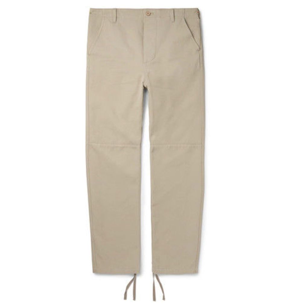Balenciaga - Panelled Cotton-twill Trousers - Beige