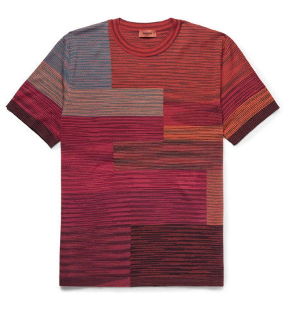 Missoni - Space-dyed Wool-blend T-shirt - Red