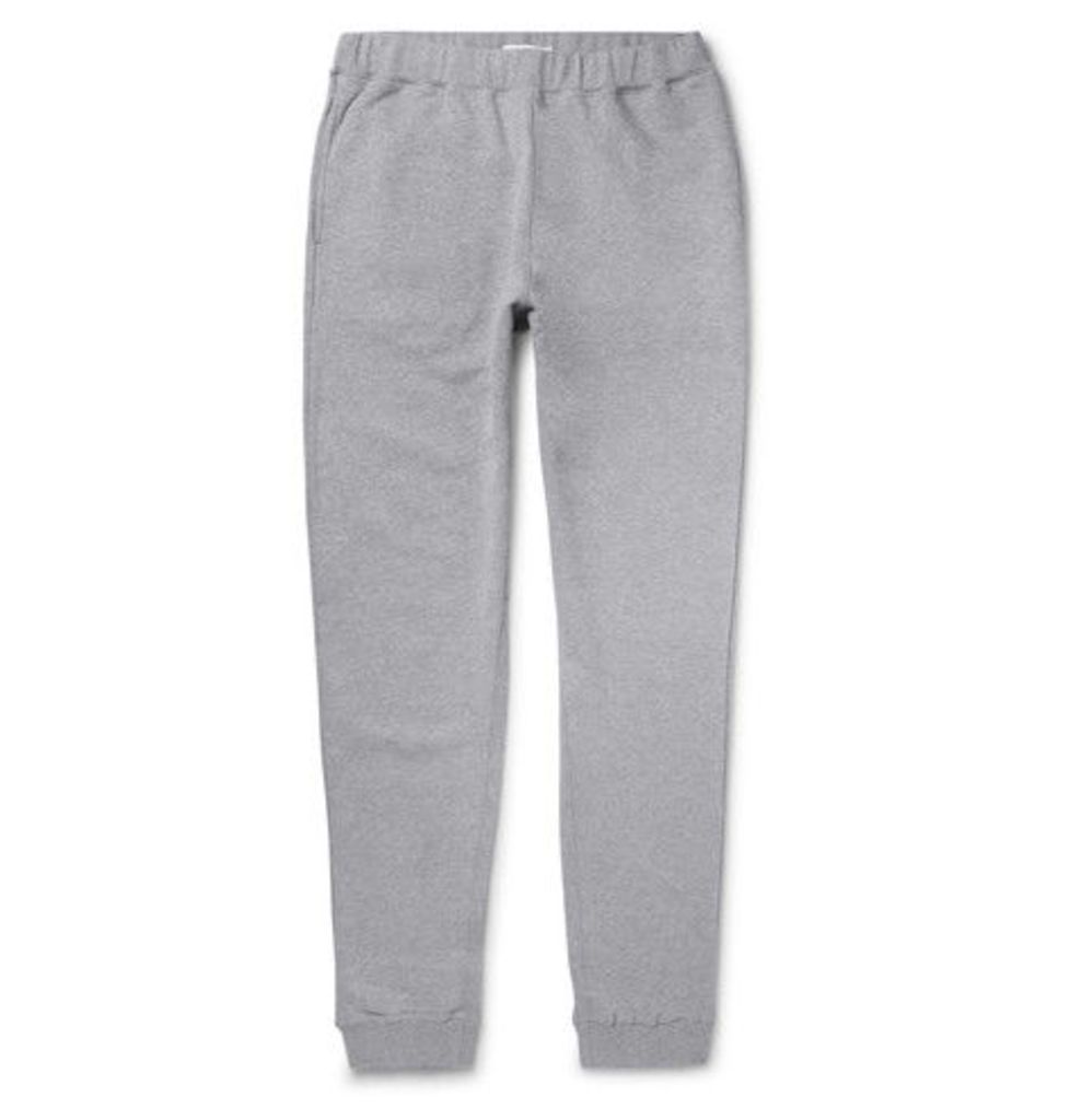 Tapered Brushed Loopback Cotton-jersey Sweatpants