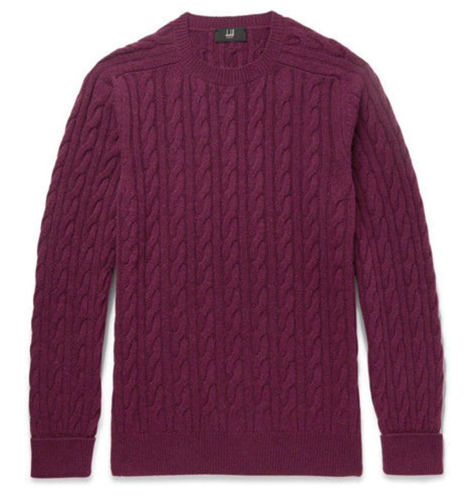 Slim-fit Cable-knit Cashmere Sweater