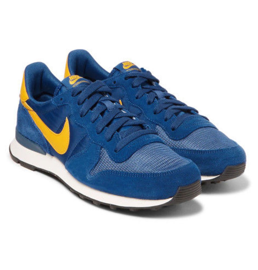 Nike - Internationalist Suede, Shell And Mesh Sneakers - Blue