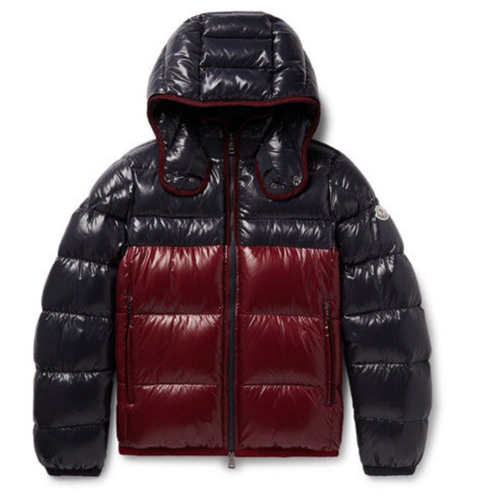 Harry Colour-block Quilted Shell Hooded Down Jacket
