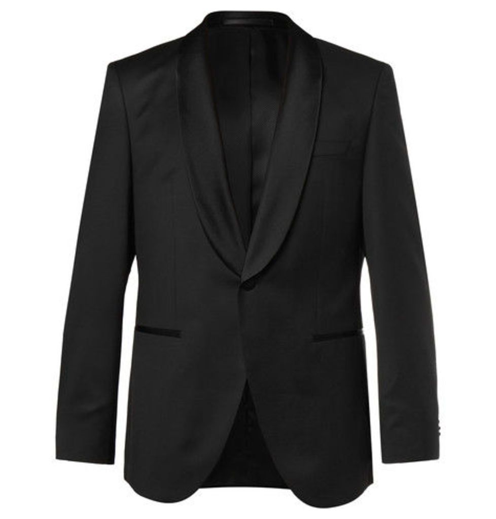 Hugo Boss - Black Jefron Super 120s Virgin Wool Tuxedo Jacket - Black