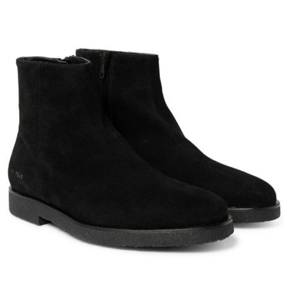 Common Projects - Suede Boots - Black