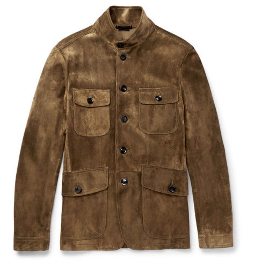 Icon Military Slim-fit Suede Field Jacket