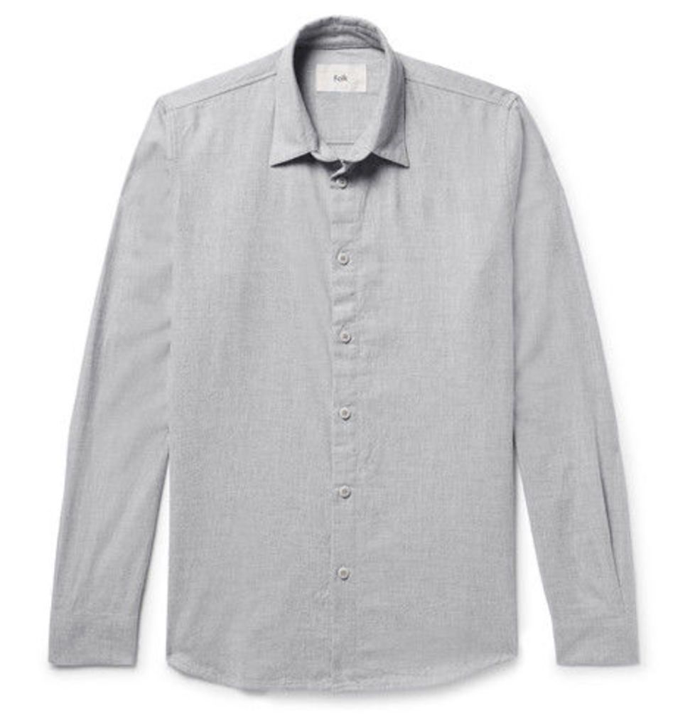 Storm Slim-fit Cotton-flannel Shirt