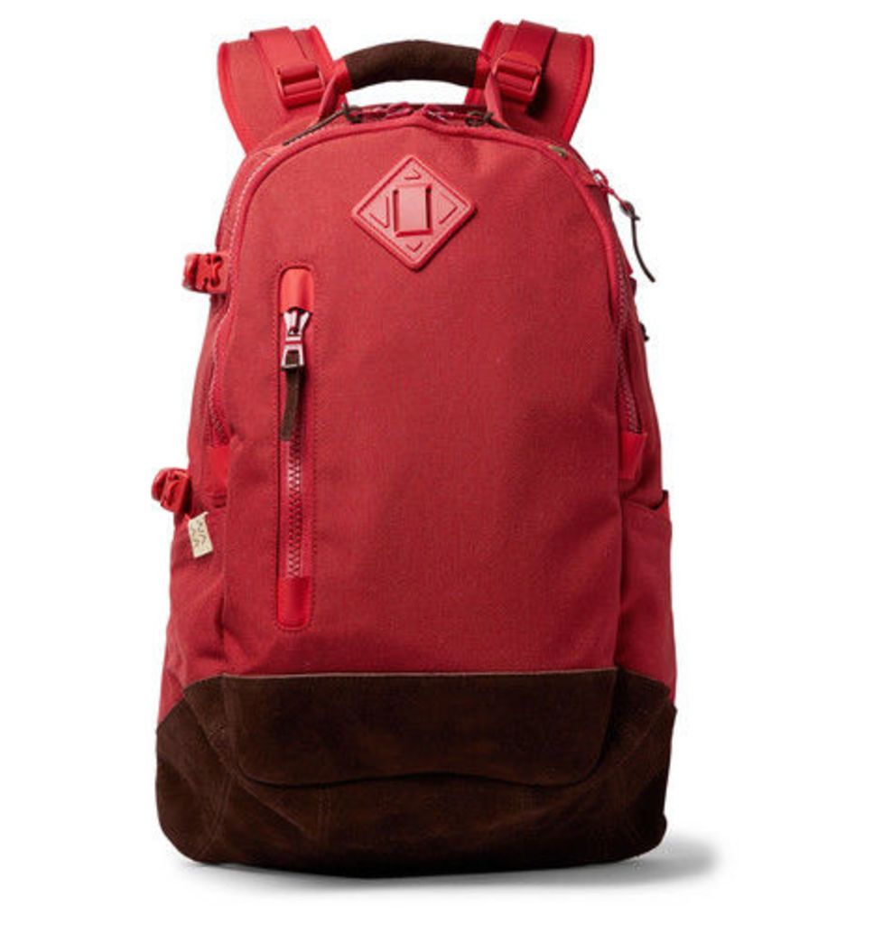 visvim - Suede-trimmed Cordura Nylon Backpack - Red