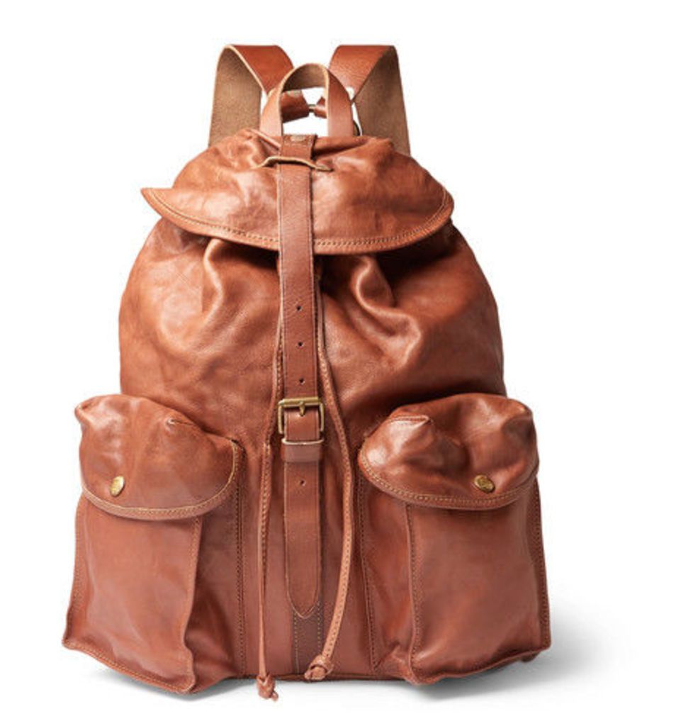RRL - Riley Leather Backpack - Tan