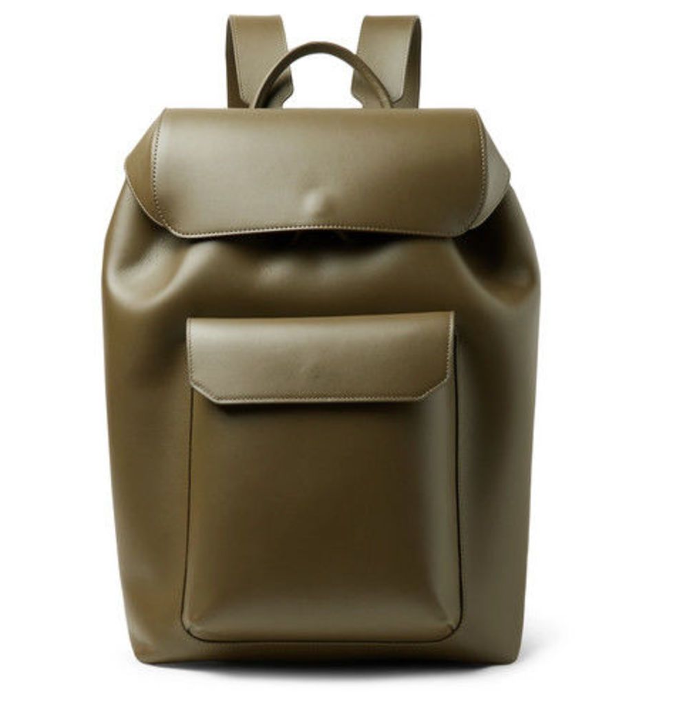 Mansur Gavriel - Leather Backpack - Army green